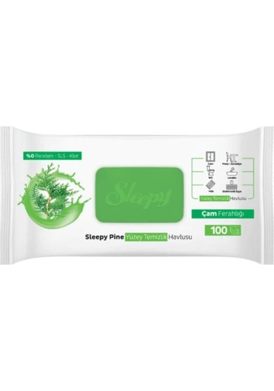 Sleepy Pine Çam Ferahlığı Islak Havlusu 2'li Ve Rosıe Tekli