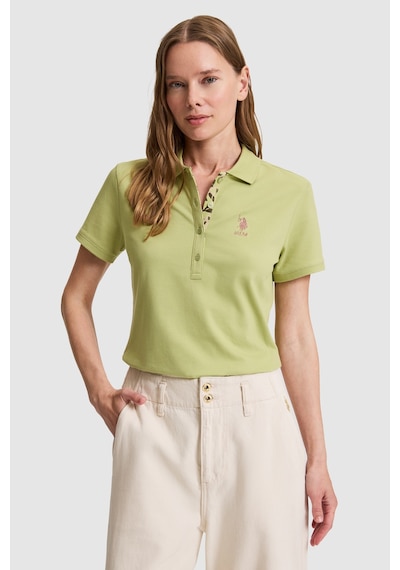 U.s. Polo Assn. Kadın Çağla Tişört Basic 50326475-vr016 Cagla