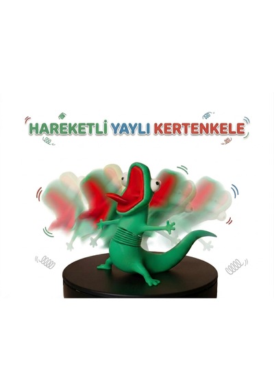 Hareketli Yaylı Kertenkele Fidget / Stres Oyuncağı & Dekoratif Obje