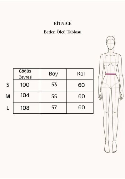 Ritnice Kadın Rush Yumuşak Sakallı Acı Kahverengi Bisiklet Yaka Triko Hırka