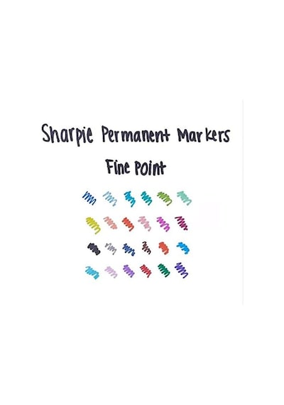 Sharpie Fine Permanent Markör, Yuvarlak Uç, Mavi Genel