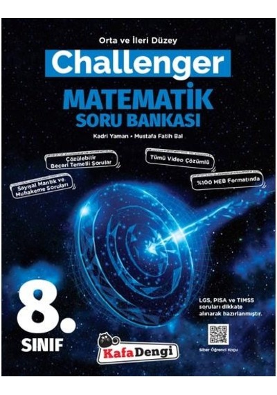 KafaDengi 8 Sınıf Challenger Matematik Soru Bankası