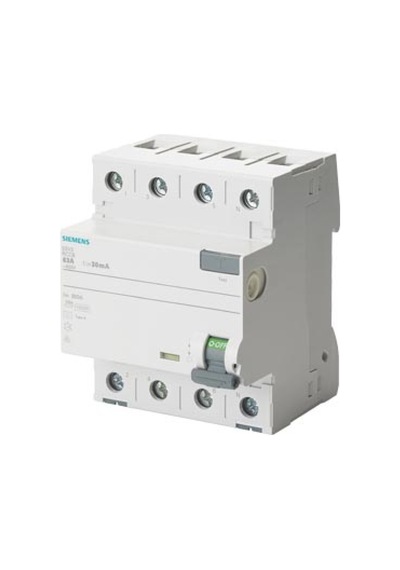 Siemens 5sv3648-6 A Tipi Trifaze Kaçak Akım Rölesi 300ma 100a 400v 3 Faz+n