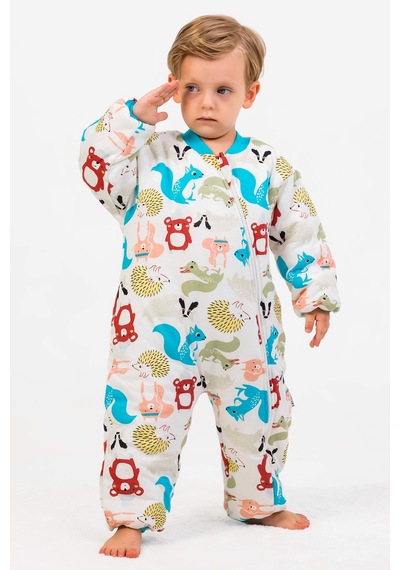 Babymod Elyaf Dolgulu 2,5 Tog Pamuklu Penye Astarlı Kız /erkek Çocuk Uyku Tulumu Mavi
