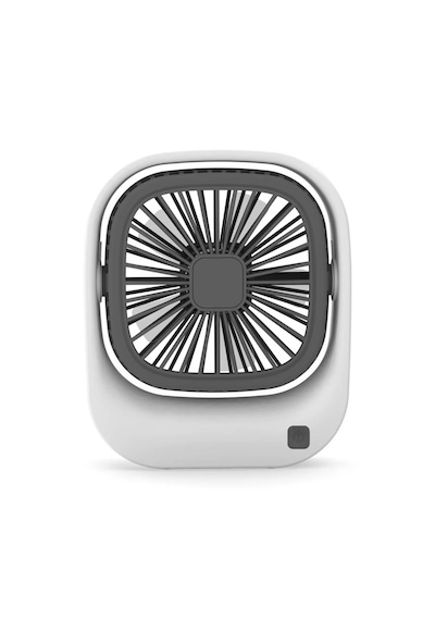 Masaüstü Mini Fan Şarjlı Sessiz Taşınabilir Fan, 3 Kademeli Hız Ayarı, 45 Ayarlanabilir Açılı Kompakt Masa Fanı, 8000 Rpm Güçlü Üfleme, Ofis Laptop Çalışma Masası İçin