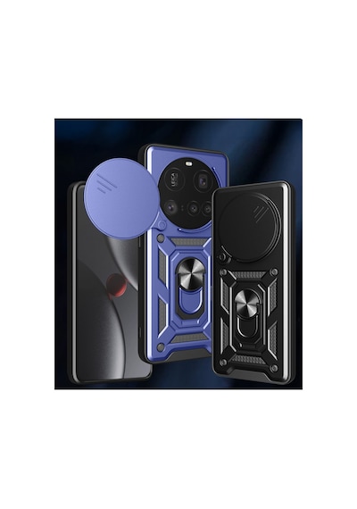 Mi 15 Ultra Kılıf Pars Lens Yüzüklü Silikon - Kırmızı Bz8683140853976