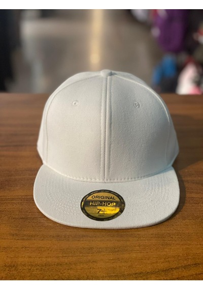 Hiphop Snapback Rapper Basket Beyaz Kanvas Cap Şapka Beyaz