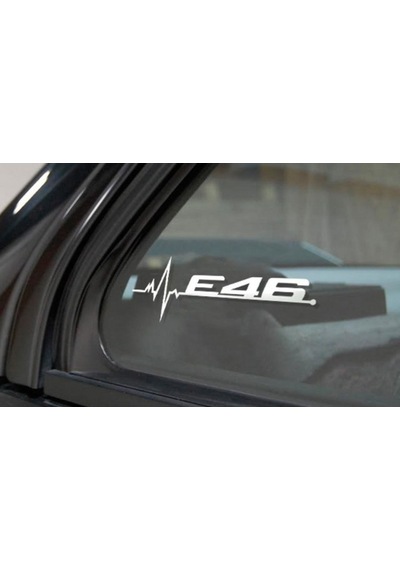 E46 Kelebek Cam Sticker Etiket Yapıştırma 2 Ad