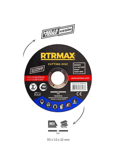 Rtrmax RTM102SET Avuç Taşlama Makinesi 4'lü Set
