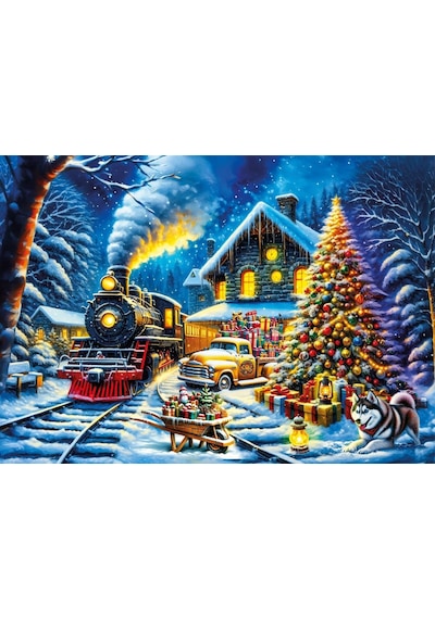 Ks Games 50 Parça Yılbaşı Hediyeleri Çocuk Puzzle - Kız Ve Erkek Çocuk - 5 Yaş Üzeri - 31751