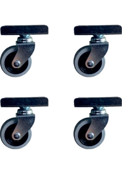 Furç Uzun-sunta Bilyalı Teker - 20x50 - Gri - 18mm Hks184 - 4 Adet