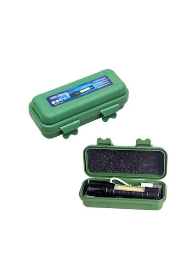 Powermaster PM-4525 Power Ledli USB Şarjlı Mini El Feneri Siyah