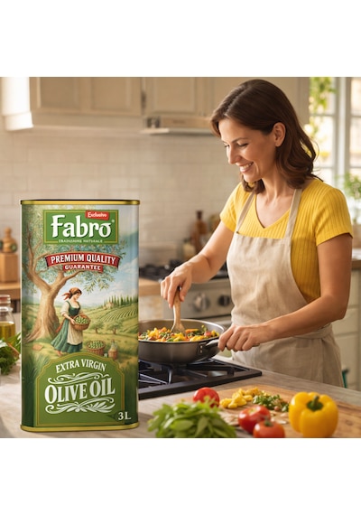 Fabro 3 Lt Teneke Naturel Sızma Zeytinyağı