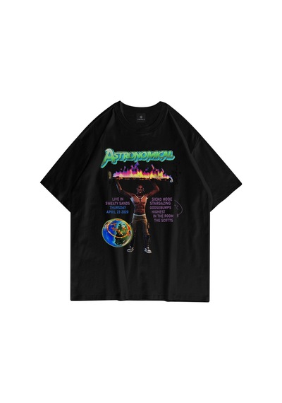 Flood Of Style Unisex Astronomical 2020 Siyah Tshirt