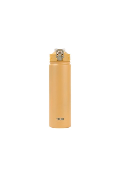 Tyeso Active Color Vakumlu Termos Paslanmaz Çelik Pipetli 600 ML Sarı