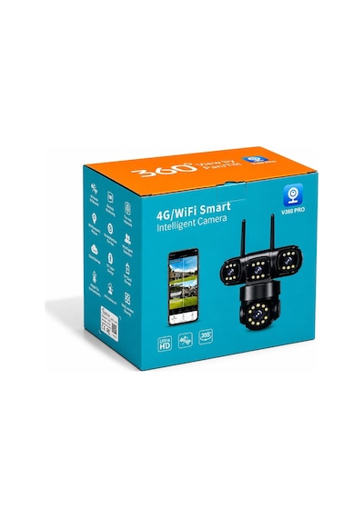 X5tech Rx-113w Wifi 3 Lensli 12 Volt 2a Kablosuz Güvenlik Kamera Gece Gündüz Renkli 360 Ptz Kontroll