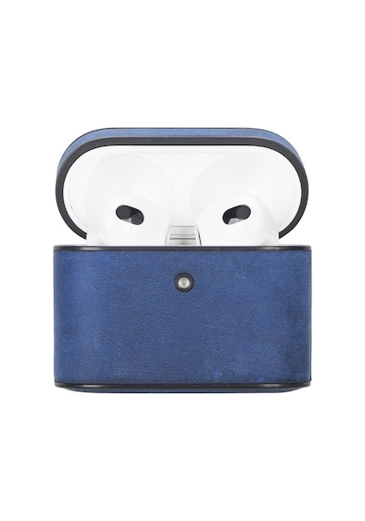 Toyigoo Toyigoo Casquet Apple Uyumlu AirPods 3.nesil Deri Kılıf G21 Mavi