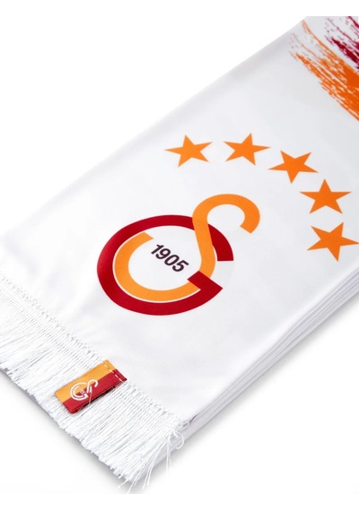 Galatasaray Lisanslı Orijinal Beyaz Atkı