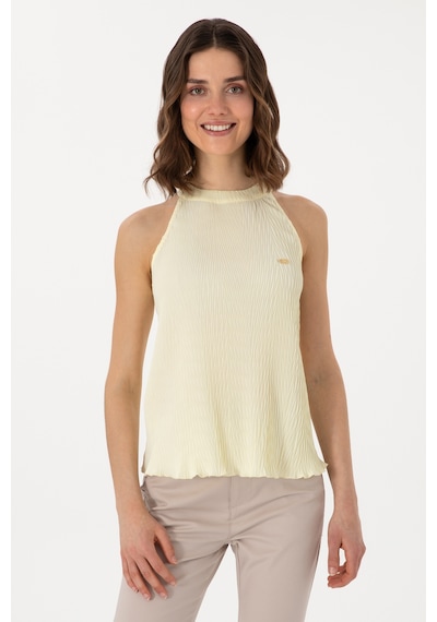 U.S. Polo Assn. Kadın Limon Kolsuz Bluz 50299511-VR035
