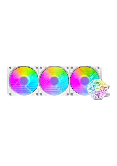 Darkflash 360mm Beyaz Sıvı İşlemci Cpu Soğutucu Dc360