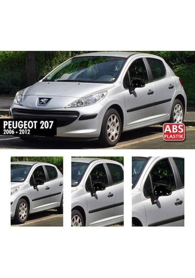 Peugeot 207 Yarasa Batman Ayna Kapak Piano Black Parlak Siyah Abs