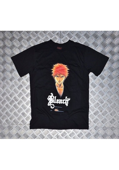Stoned&Fame Siyah Bleach Baskılı T-shirt SIYAH