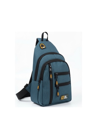 Goldline Avm Unisex Çok Bölmeli Çapraz Ayarlanabilir Askılı Göğüs Omuz Çantası Petrol Mavi