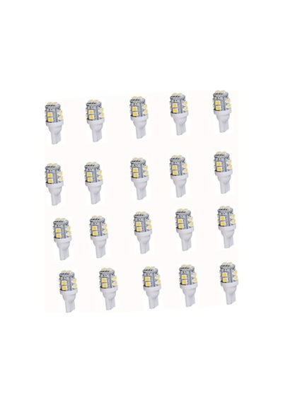 K Jıngkelaı Jklcom T10 Led-ampul 20 Adet T10 3528 10 Smd Led Ampul W5 W 921 16 T10 Kamalı 10-smd Led Ampul