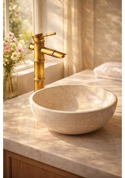 Lüks Banyo Lavabo Bataryası Pirinç Gövde Çanak Lavabo Uyumlu Modern Tasarım Musluk Antik Eskitme