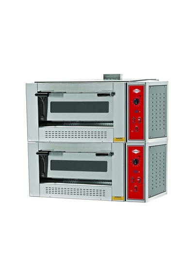 Empero Emp.9+9g Gazlı Pizza Fırını İki Katlı 30 Cm 9+9 Pizza Kapasiteli - Lpgli