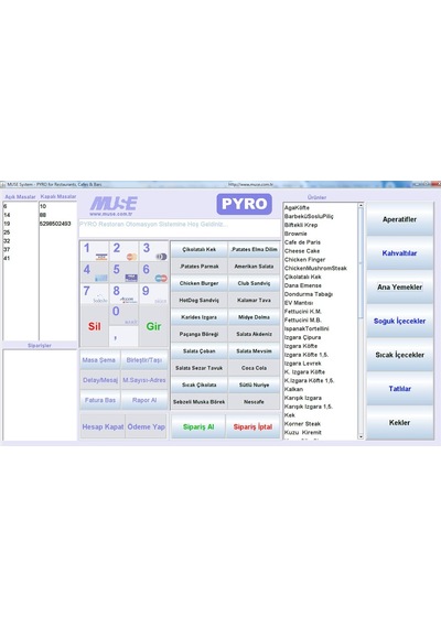 Pyro Pos Elektronik Adisyon Pro Restoran Yazılımı Programı (317619014)