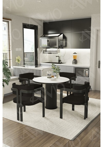 Avvio Moon Ptt Lake Mdf Ayak 4'lü Tokyo Metal Demonte Sandalye 90x90 Masa Sandalye Takımı Beyaz Avvio Moon Ptt Lake Mdf Ayak 4'lü Tokyo Metal Demonte Sandalye 90x90 Masa Sandalye Takımı Beyaz