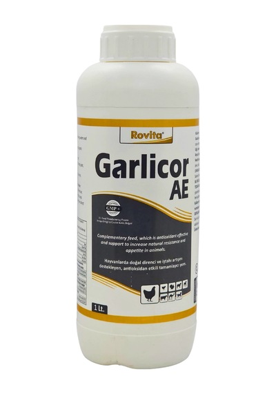 Royal İlaç Garlicor Ae 1 Lt. Kanatlılarda Sindirim Desteği