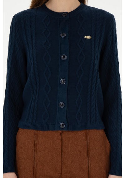 U.s. Polo Assn. Kadın Lacivert Hırka Triko 50297097-vr033 Lacivert