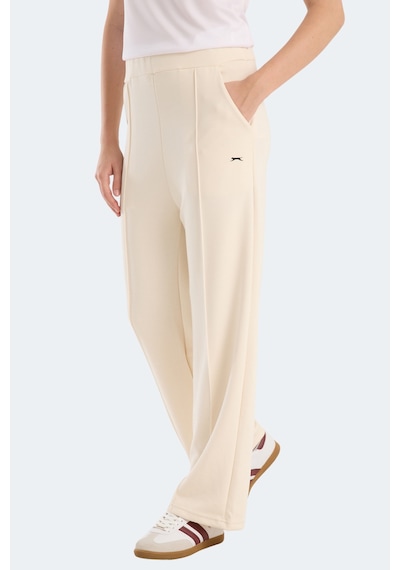 Slazenger Vılle Czg Kadın Bol Paça Ekru Eşofman Altı Ekru