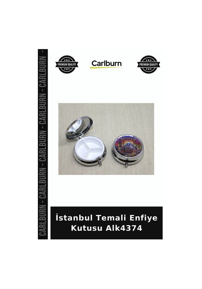 Özel Üretim Hediyelik Koleksiyon Hatıra Aksesuar Kutulu İstanbul Temali Enfiye Kutusu Alk4374