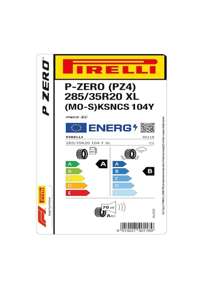 Pirelli 285/35 R20 104Y XL P-Zero Pz4 Mo-S Ks Pncs Yaz Lastiği 2025