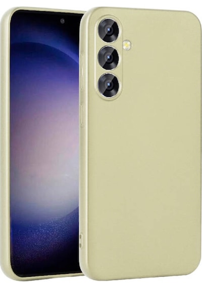 Samsung Galaxy Uyumlu S24 Plus Kılıf Esnek Yapılı İnce Slim Silikon Kapak Ryc/premier Gold