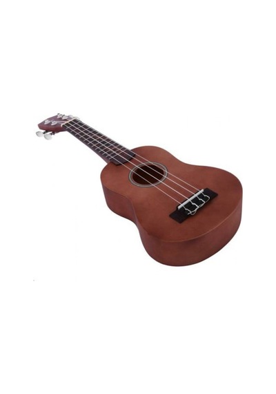 Soprano Kahverengi Ukulele Kılıf Askı Pena Stiker