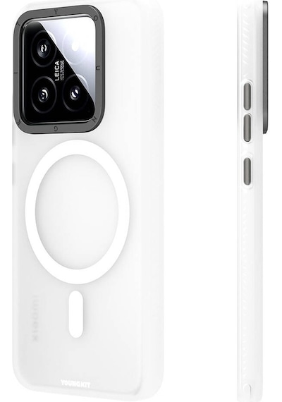 Xiaomi Mi 14 Uyumlu Kılıf Magsafe Şarj Özellikli Youngkit Hidden Sand Serisi Siyah