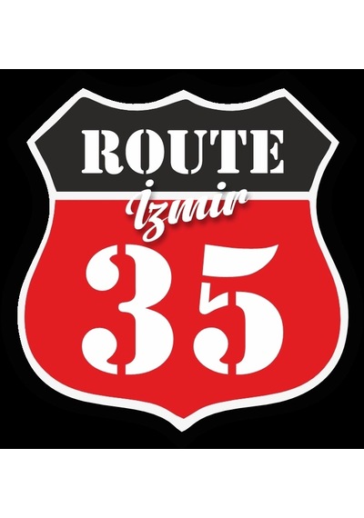 35 İzmir Sticker 10x10 Cmrenkli Sticker