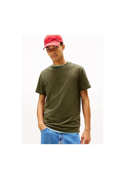 Tommy Hilfiger Tjm Slım Lınear Chest Tee Ext Erkek Yeşil T-shirt - Dm0dm21780 Yeşil
