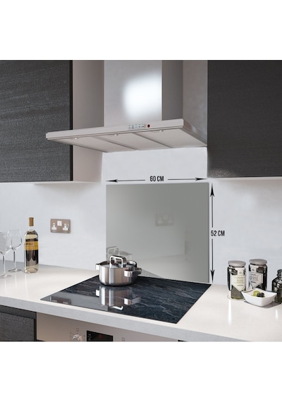 Decorıta Cam Ocak Arkası Koruyucu | Düz Renk Decorıta Cam Ocak Arkası Koruyucu | Düz Renk