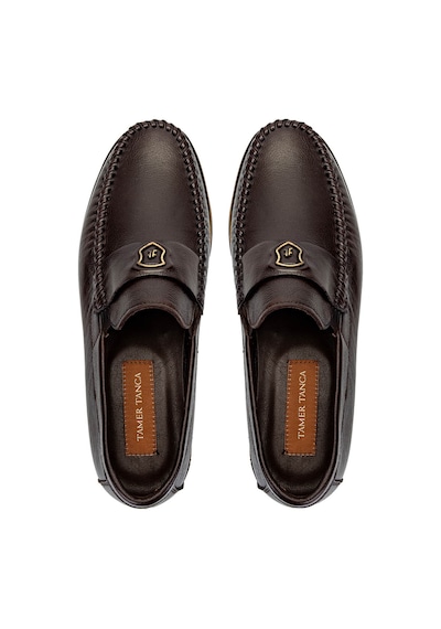 Tamer Tanca Erkek Hakiki Deri Kahverengi Loafer Ayakkabı 1008 3390 Erk Ayk Sk24-25 Kahve Dr Kahverengi