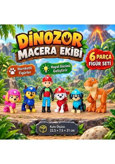 The Dino Movie Dinozor Macera Ekibi Figür Seti