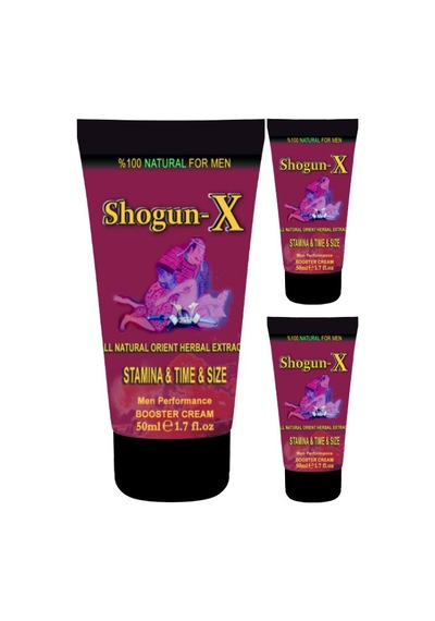 Shogun-x Extra Size Cream 3 Adet 50ml Erkeklere Katılaştırıcı Şekillendirici Süre Uzatıcı Özel Krem