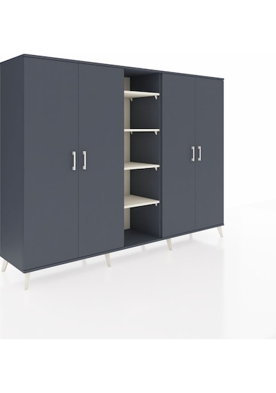 Hyperion Dolap 12 Raflı 4 Kapaklı 220x44x163 Antrasit-antrasit/ay Antrasit-antrasit/aytaşı Hyperion Dolap 12 Raflı 4 Kapaklı 220x44x163 Antrasit-antrasit/ay Antrasit-antrasit/aytaşı