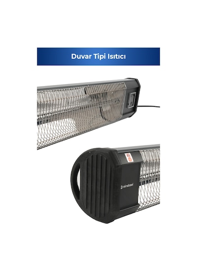 Glow Uzaktan Kumandalı Karbon Infrared Isıtıcı 2500w Duvar Tipi Teras Balkon 5963