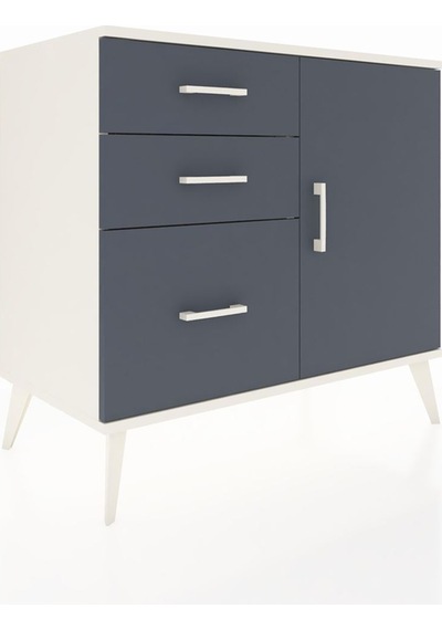 Hyperion Şifonyer Tek Raflı 3 Çekmeceli Tek Kapaklı 88x44x80 Aytaşı-antrasit Antrasit Hyperion Şifonyer Tek Raflı 3 Çekmeceli Tek Kapaklı 88x44x80 Aytaşı-antrasit Antrasit