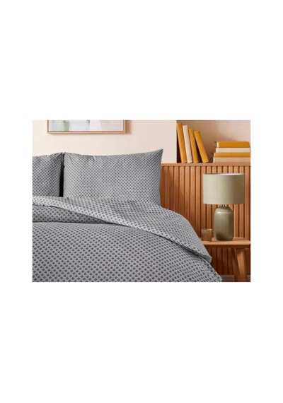 Doqu Home Casual Nevresim Takımı / Yatak Örtüsü Seti Çift Kişilik - Gri